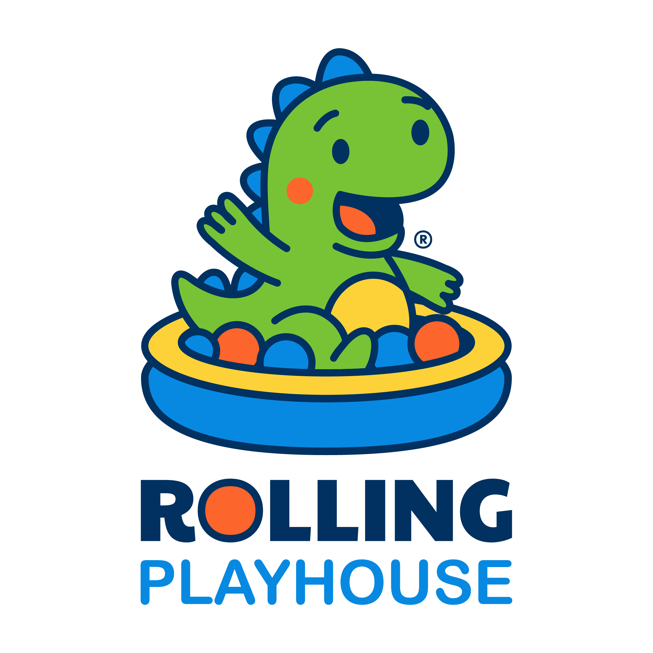 Logotipo principal de Rolling Playhouse
